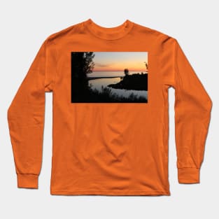 Sunset Blue Pink Orange No.2 Long Sleeve T-Shirt